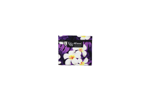 Coin Purse - Modern Plumeria Purple