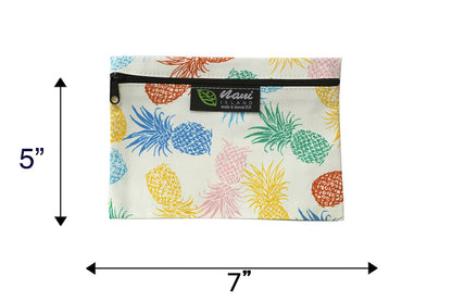 Cosmetic Pouch Small -  Pineapple Paradise Beige