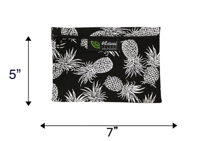 Cosmetic Pouch Small -  Pineapple Paradise Black