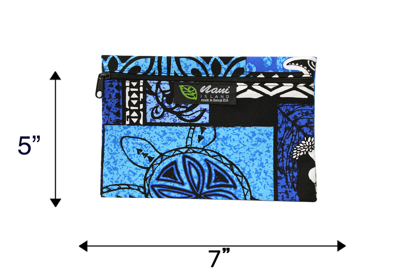 Cosmetic Pouch Small -  Honu Box Blue
