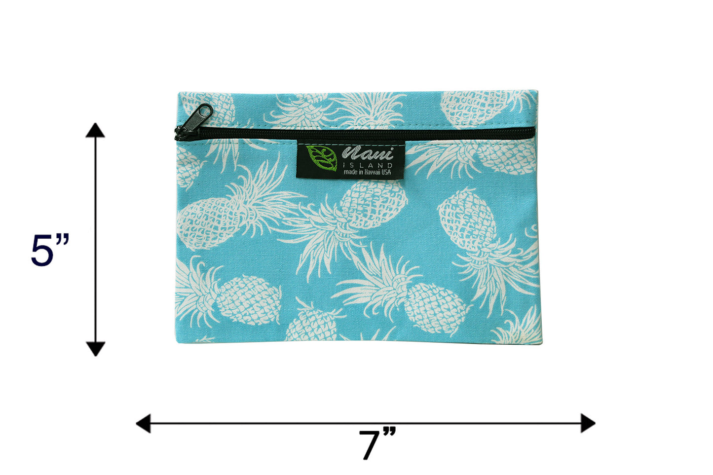 Cosmetic Pouch Small -  Pineapple Paradise Blue