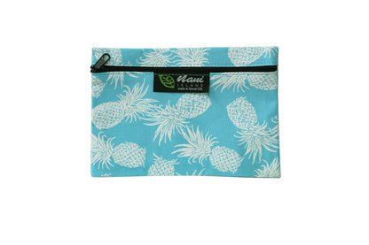 Cosmetic Pouch Small -  Pineapple Paradise Blue