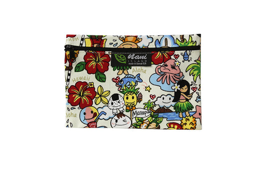 Cosmetic Pouch Small -  Island Fun Cream