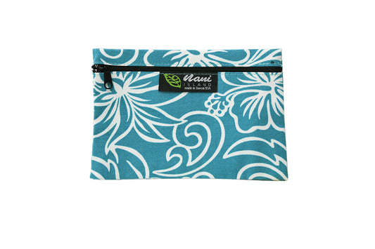 Cosmetic Pouch Small -  Pineapple Line Teal