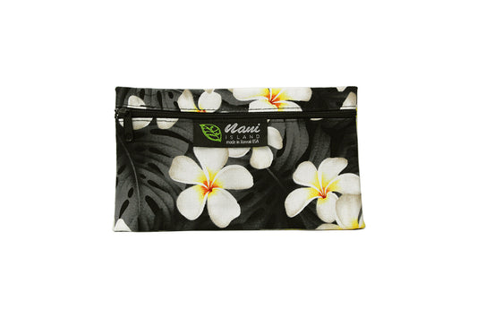 Glasses Pouch - Modern Plumeria Black