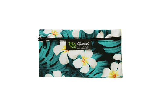 Glasses Pouch - Modern Plumeria Blue