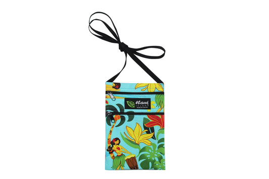 Iphone Bag - Hawaiian Hula Girl Turquoise