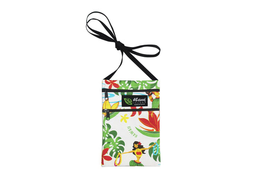 Iphone Bag - Hawaiian Hula Girl White