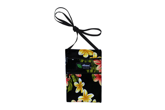 Iphone Bag - Luxury Plumeria Blue