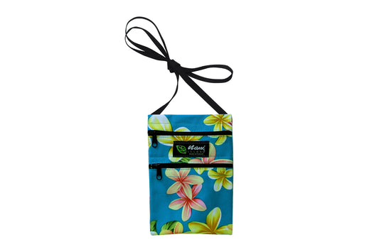 Iphone Bag - Luxury Plumeria Blue