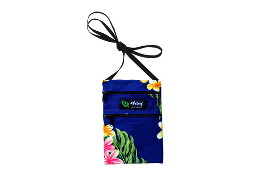 Iphone Bag - Luxury Plumeria Navy