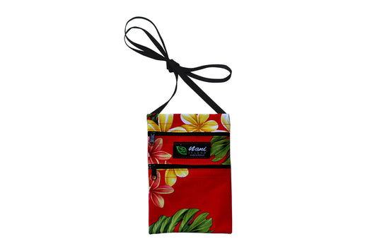 Iphone Bag - Luxury Plumeria Red