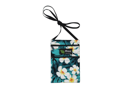 Iphone Bag - Modern Plumeria Blue