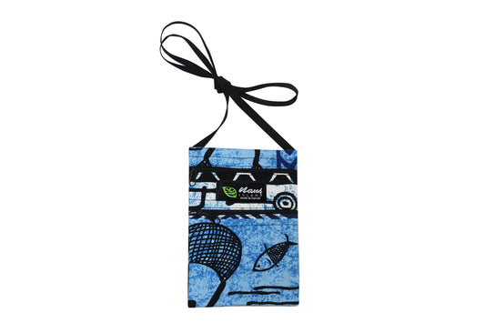 Iphone Bag - Stickman Blue