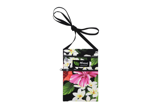 Iphone Bag - Luxury Hibiscus Black