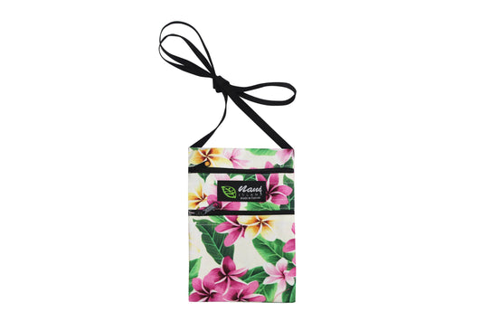 Iphone Bag -  Tropical Plumeria Cream