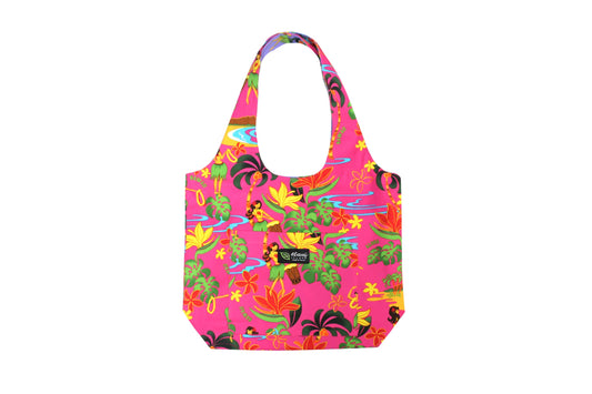 Reversible Hobo Bag - Hawaiian Hula Girl Pink