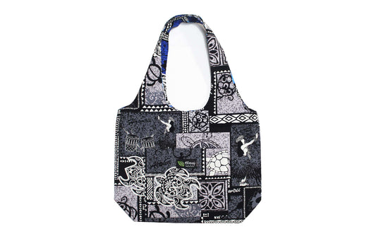 Reversible Hobo Bag - Honu Box Gray