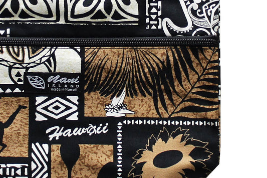 Tote Bag Zipper M - Honu Box Cream