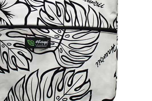 Tote Bag Zipper L - Monstera Lover Cream