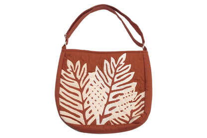 Side tote bag Large - Red Brown