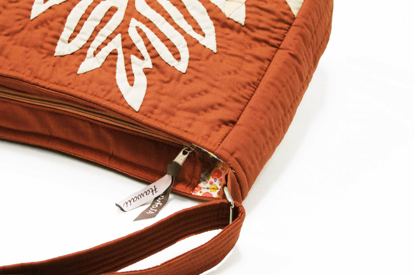 Side tote bag Large - Red Brown