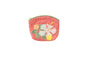 Quilted Coin Pouch - Coral/White