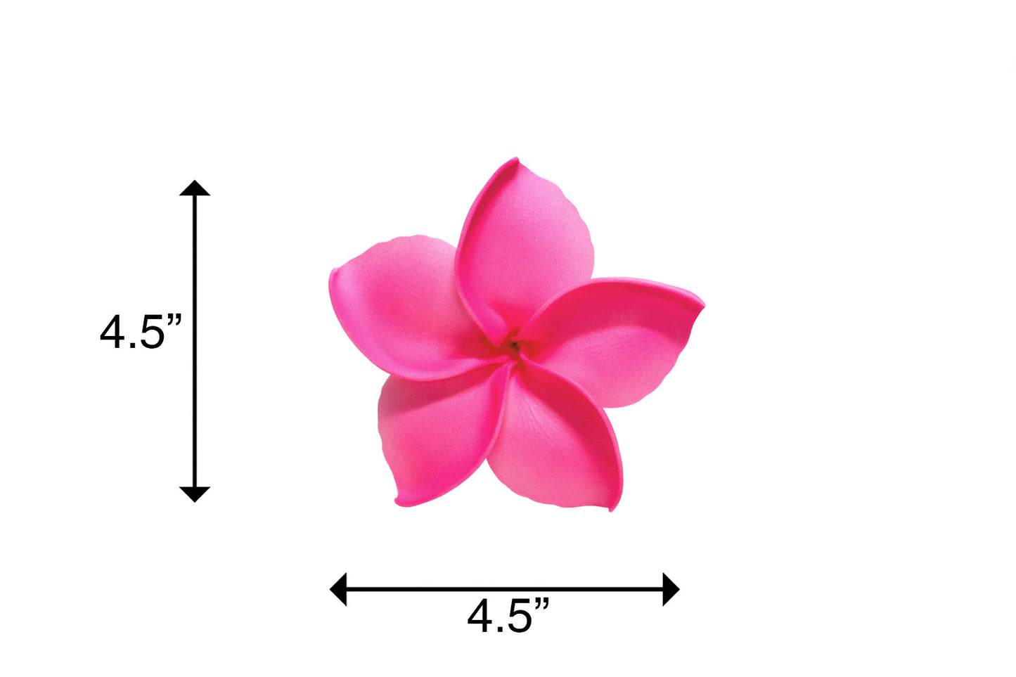 Foam Plumeria Stem Flower - Reflective Pink