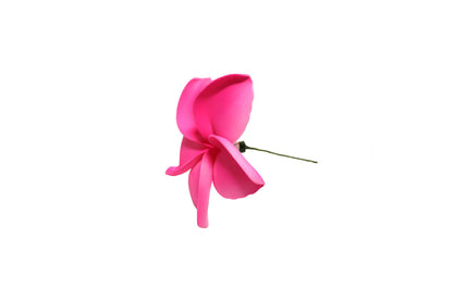 Foam Plumeria Stem Flower - Reflective Pink