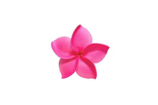 Foam Plumeria Stem Flower - Reflective Pink