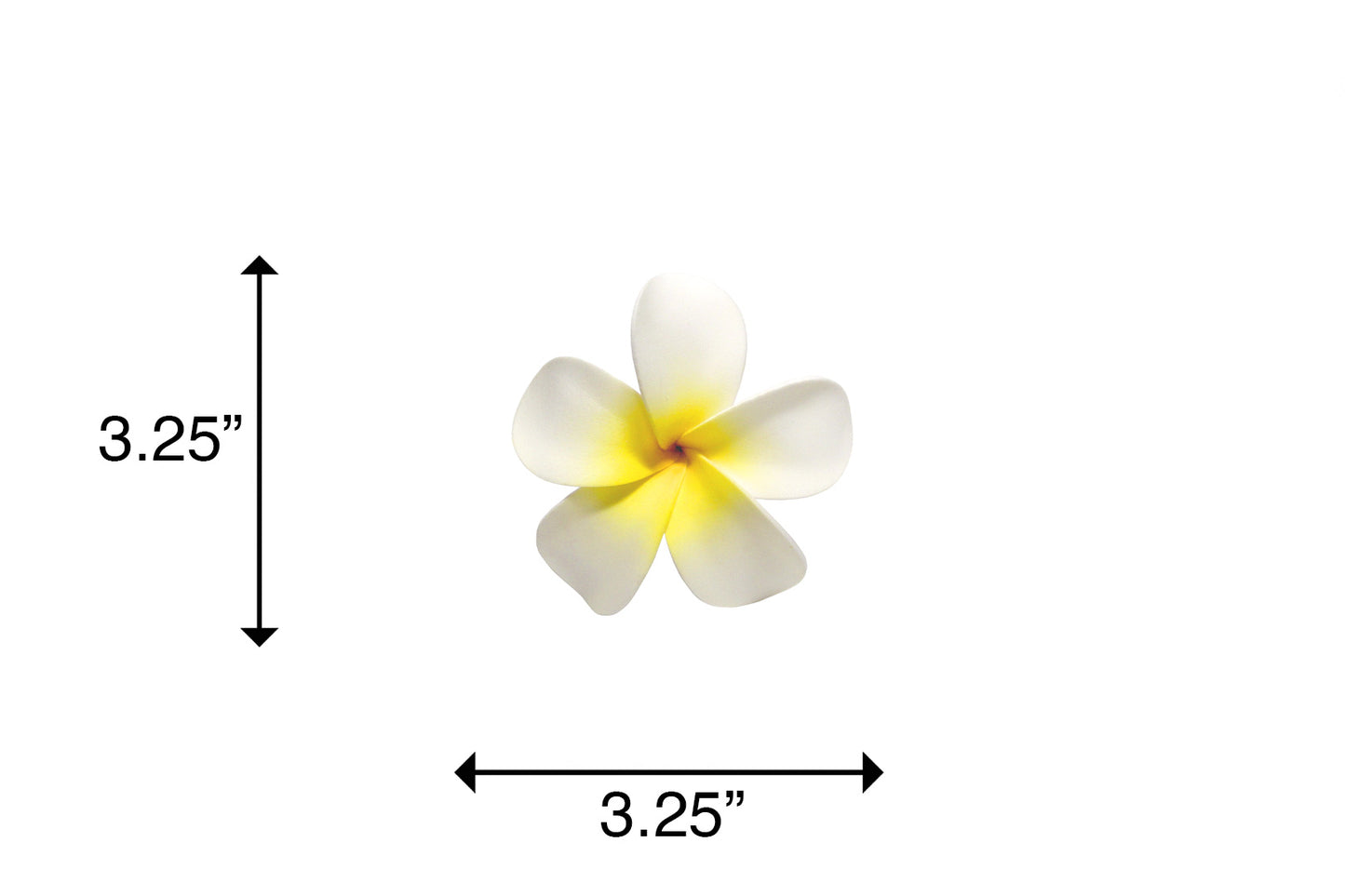 Foam Plumeria Stem Flower - Yellow
