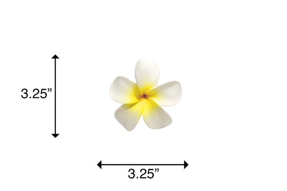 Foam Plumeria Stem Flower - Yellow