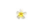 Foam Plumeria Stem Flower - Yellow