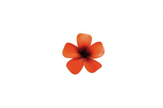 Foam Plumeria Stem Flower - Red/Black