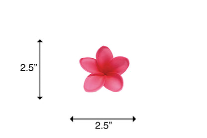 Foam Plumeria Stem Flower - Pink/Red