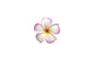 Foam Plumeria Stem Flower - Purple/Orange