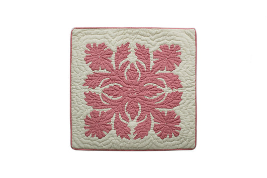 Quilted Pillow Cases - Cream Pink