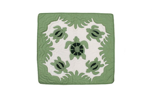 Quilted Pillow Cases - Green/Blue