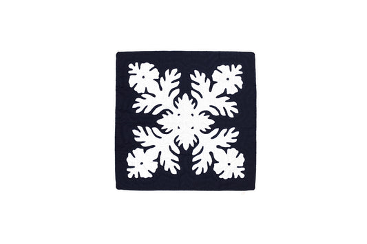 Quilted Pillow Cases 16"- Navy