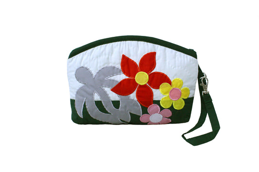 Quilted Wristlet Pouch - Forest