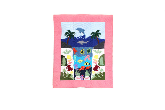 Quilted Baby Blanket - Pink