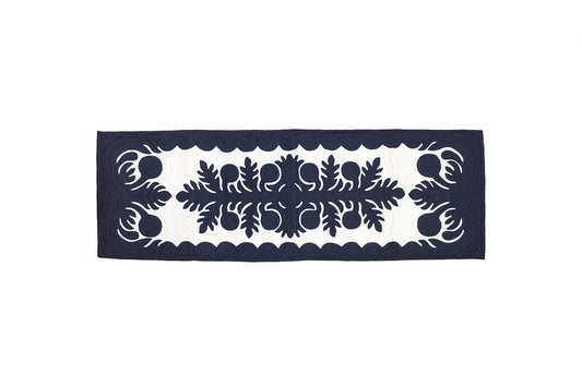 Quilted Table Runner - Navy