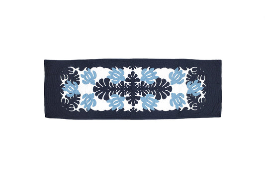 Quilted Table Runner - Navy