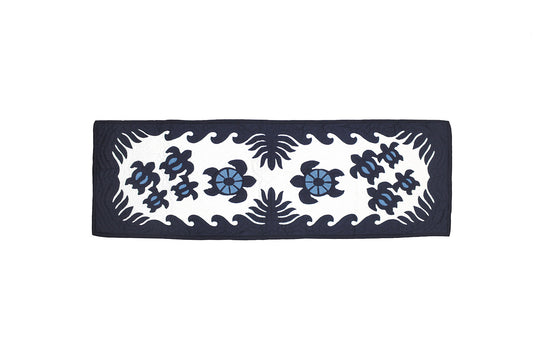 Quilted Table Runner - Navy