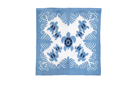 Quilted 60x60 Wall Hanging - Blue