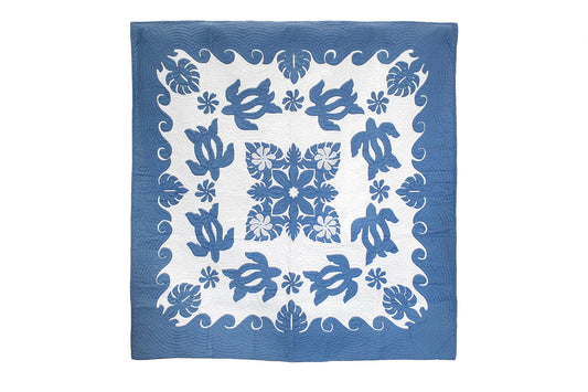 Quilted 80x80 Wall Hanging - Blue