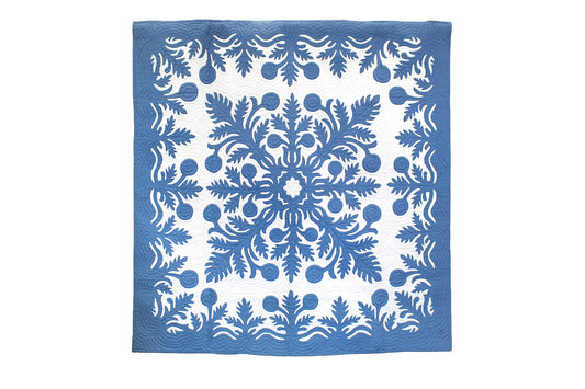 Quilted 80x80 Wall Hanging - Blue