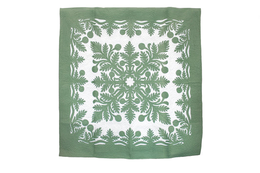 Quilted 80x80 Wall Hanging - Green