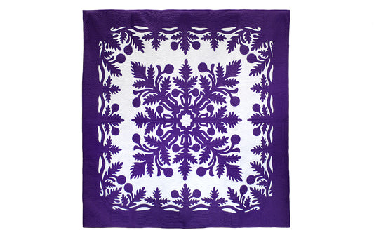 Quilted 80x80 Wall Hanging - Purple