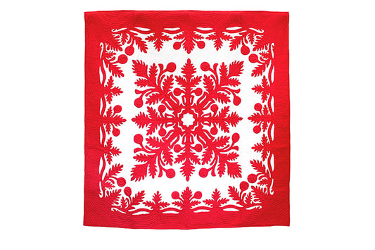 Quilted 80x80 Wall Hanging - Red